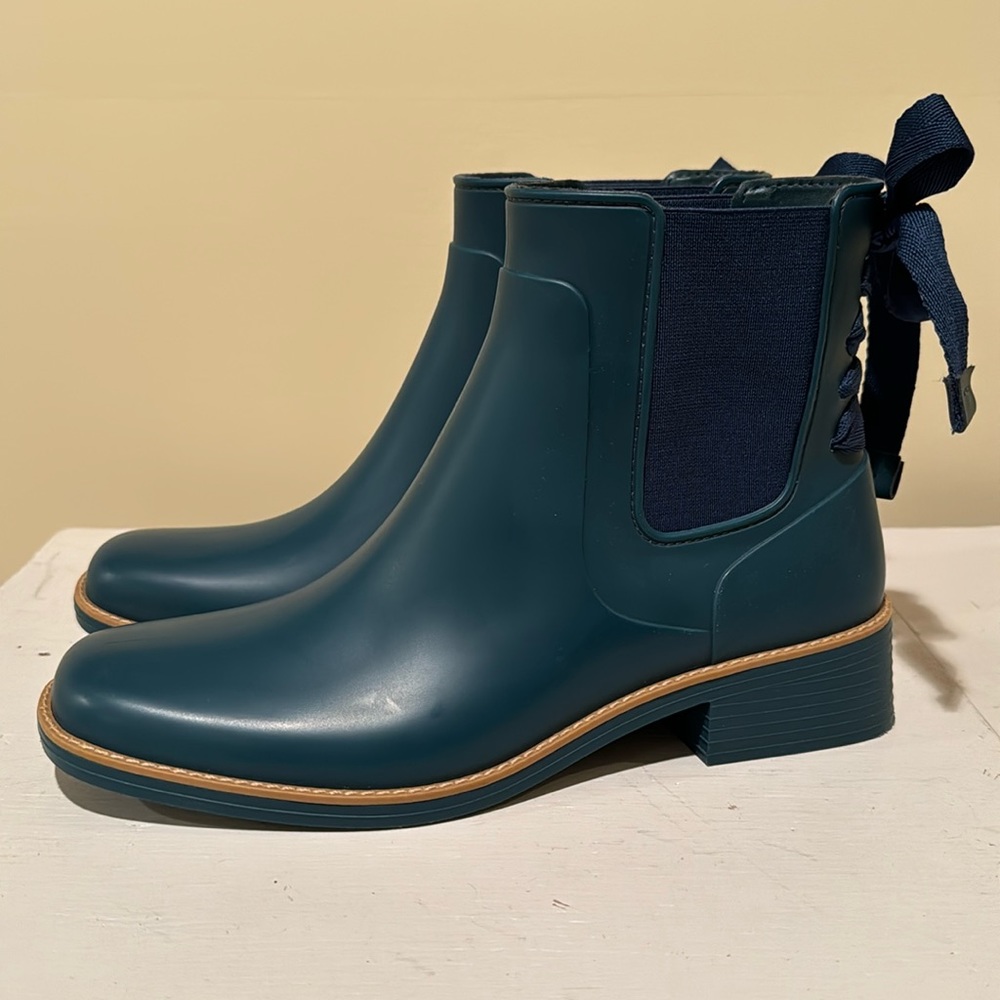 Bernardo women’s dark teal rain boots